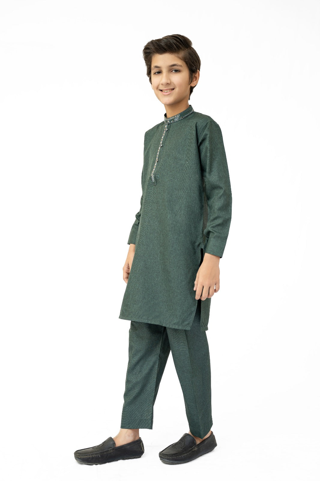 Green Bahaar Boys Kurta Pajama