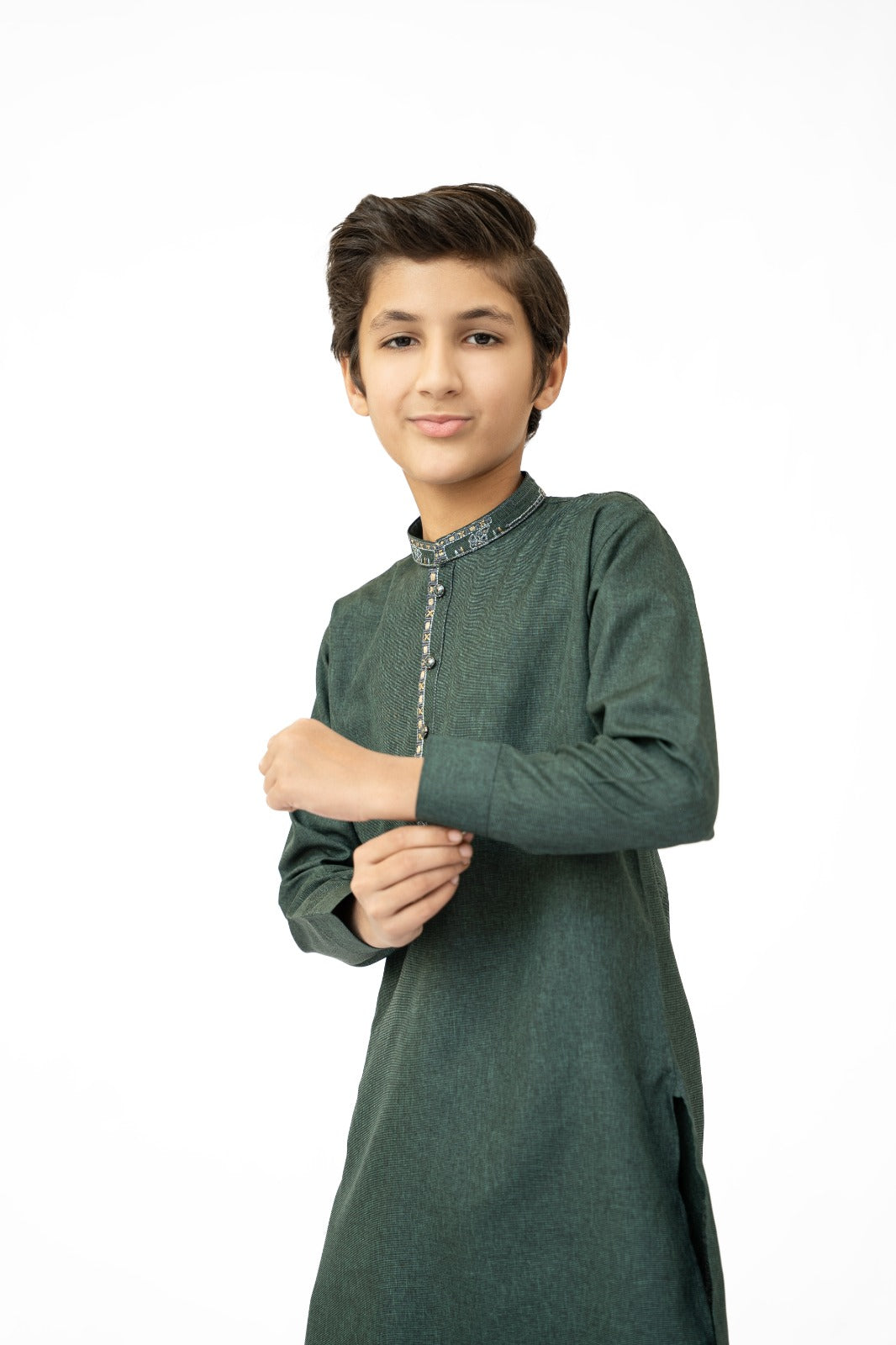 Green Bahaar Boys Kurta Pajama
