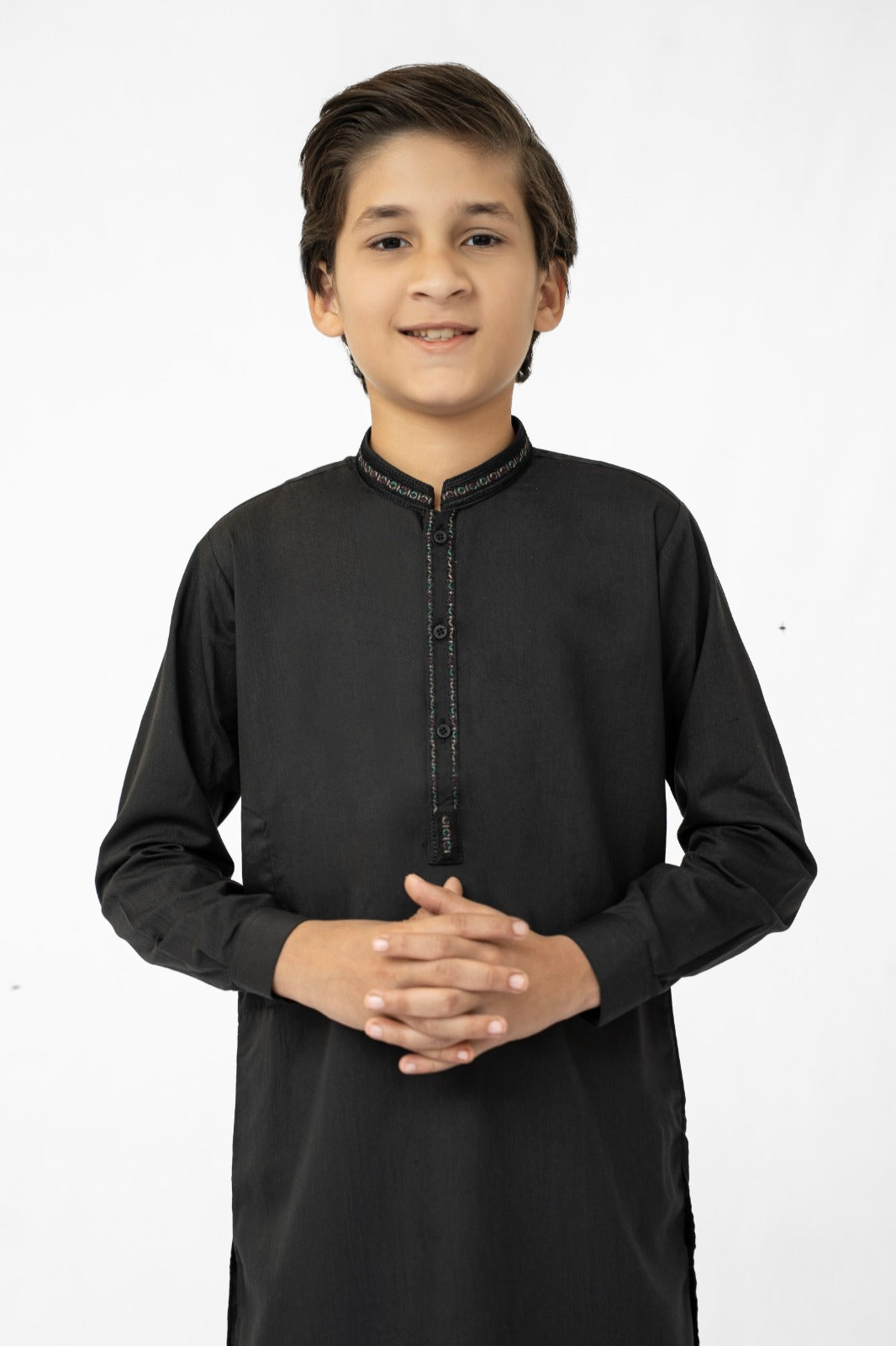 Bold Black Boys Kurta Pajama