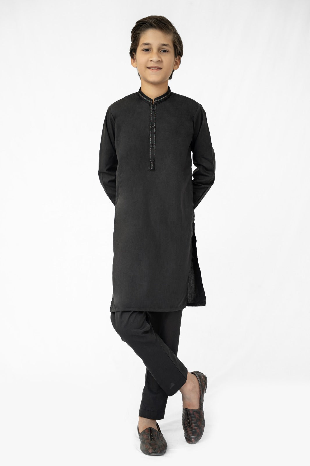 Bold Black Boys Kurta Pajama