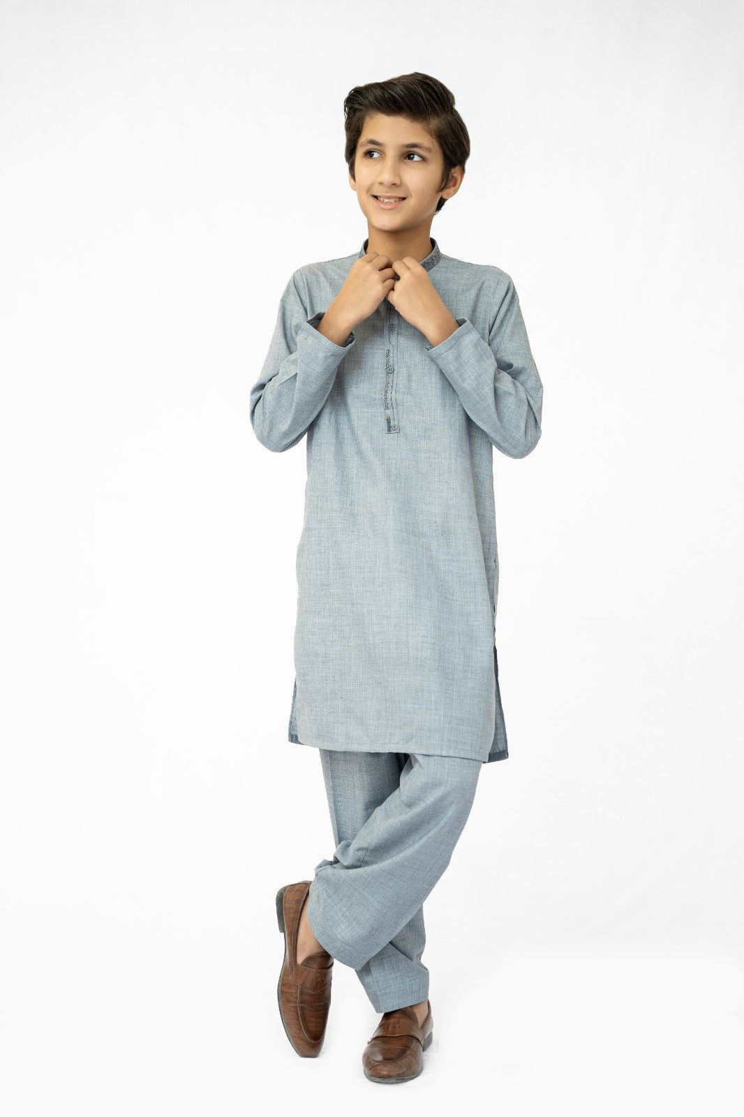 Grey Good Boys Kurta Pajama