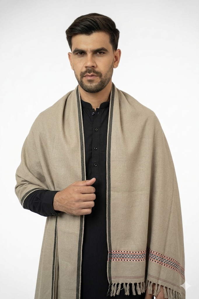 Taupe Drape Shawl