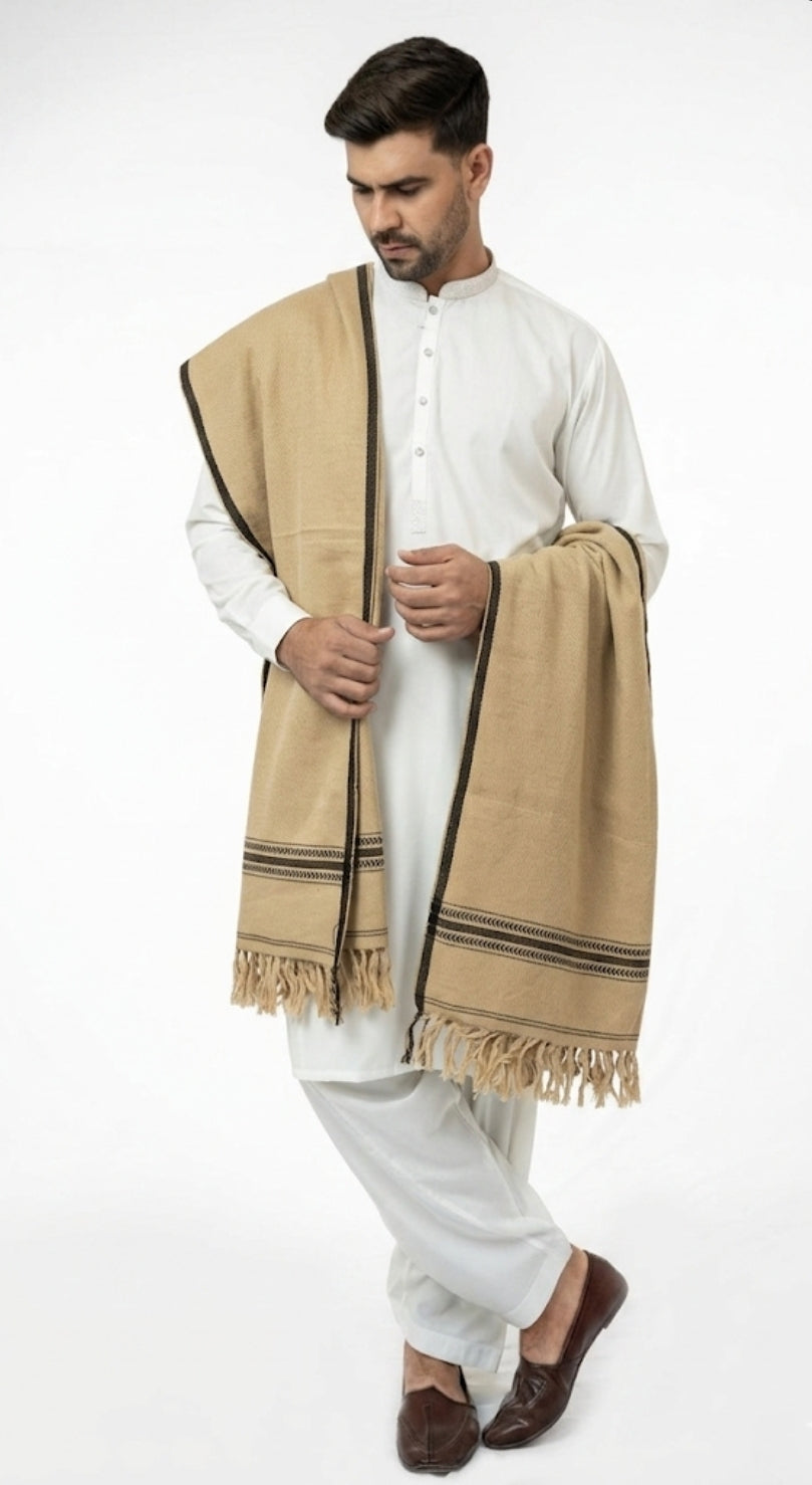 Beige Drape Shawl