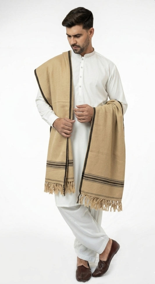 Beige Drape Shawl
