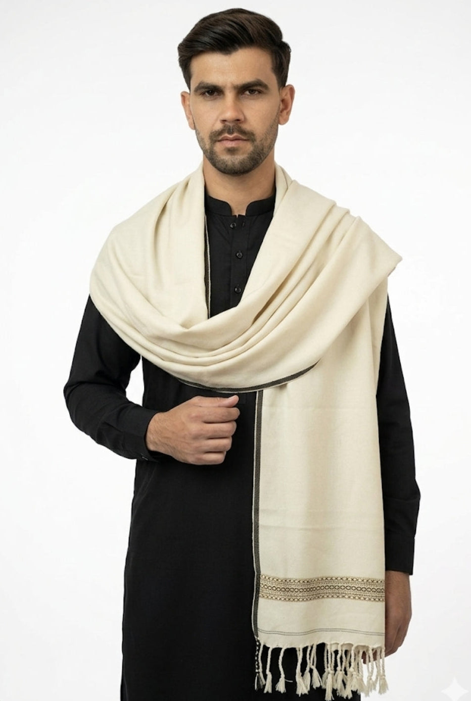 Beige Drape Shawl