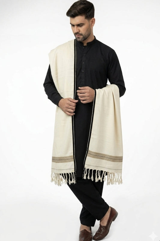 Beige Drape Shawl